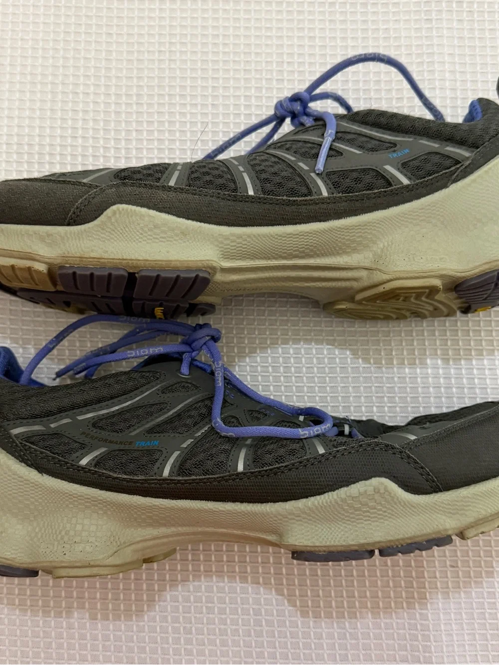 Ecco Biom Train Women’s Gray Sneakers Size US 10/10.5 | 41 Running Shoes Lace Up